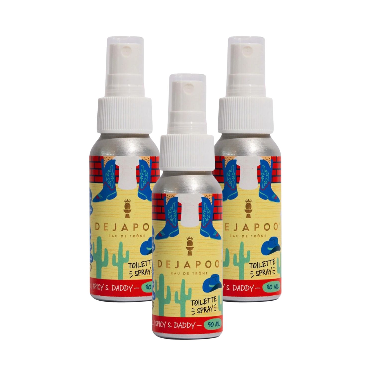 Pack 3 Eliminador De Olores Ba&ntilde;o Spicy S Daddy 50 Ml Dejapoo image number 0.0