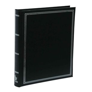 Album Clasico Liso Con Memo Negro Para Ensobrar 13x18 Cm / 200f Vgo
