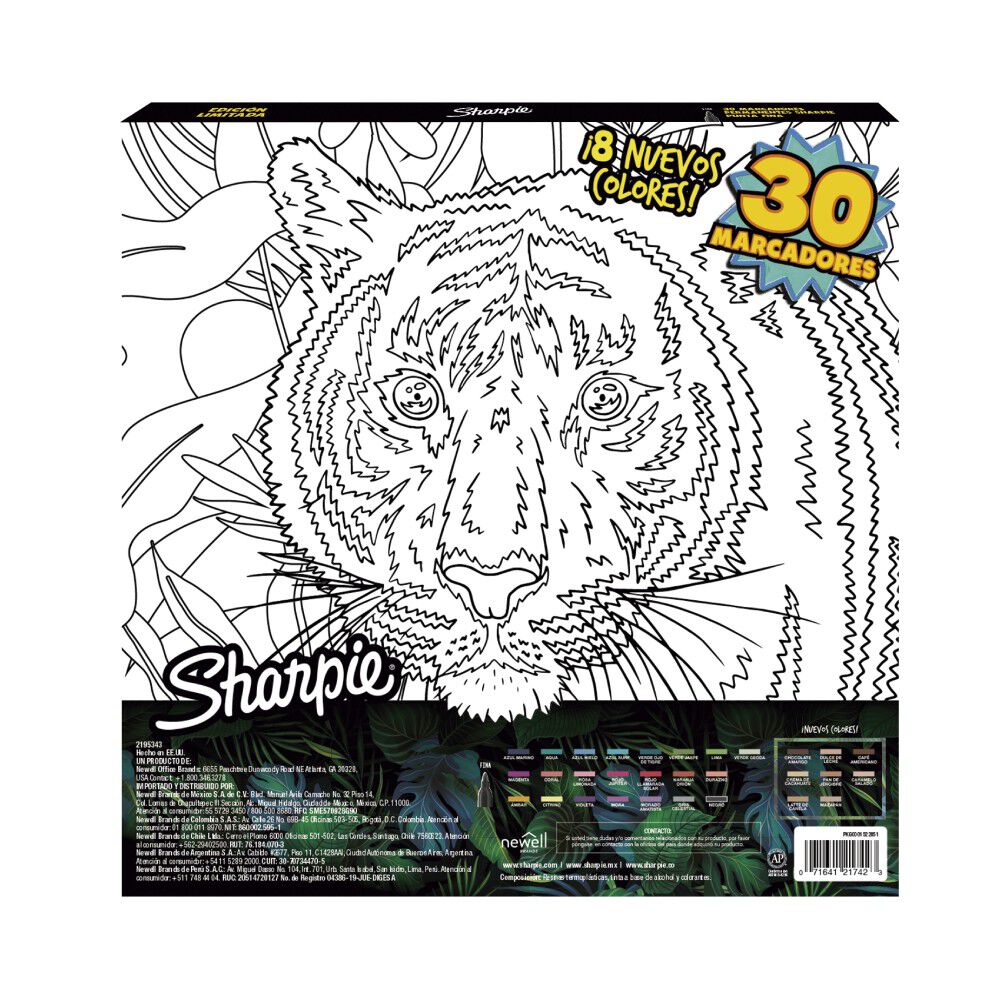 Ruleta Sharpie Earth 30 Marcadores Punta Fina image number 2.0