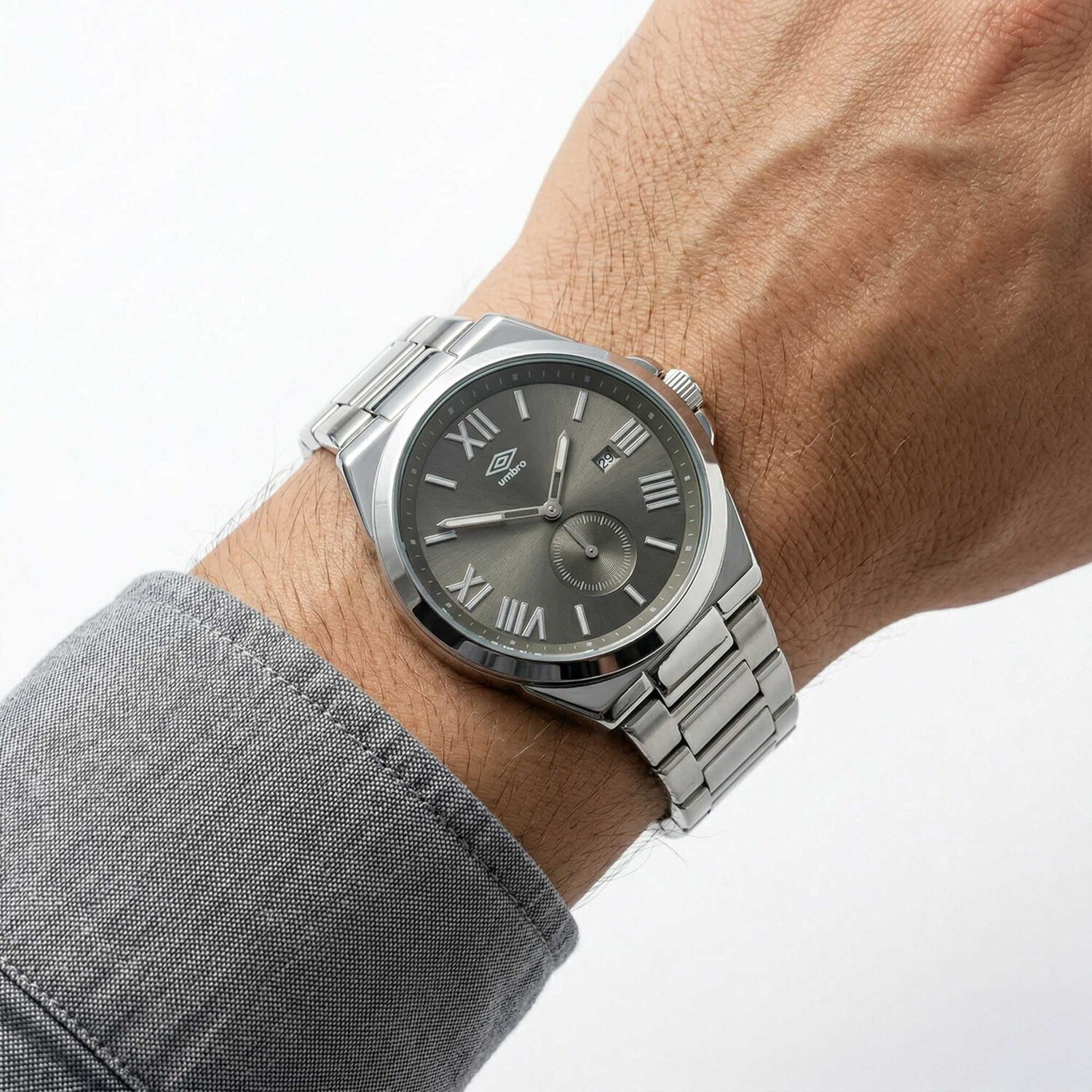Reloj An&aacute;logo Hombre Umbro Plus Plateado Umbp-1500-212 image number 3.0