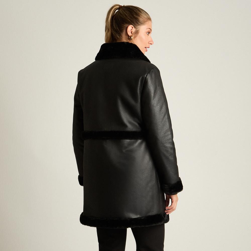 Chaqueta Bonded Cuello Solapa Mujer Lorenzo Di Pontti image number 2.0