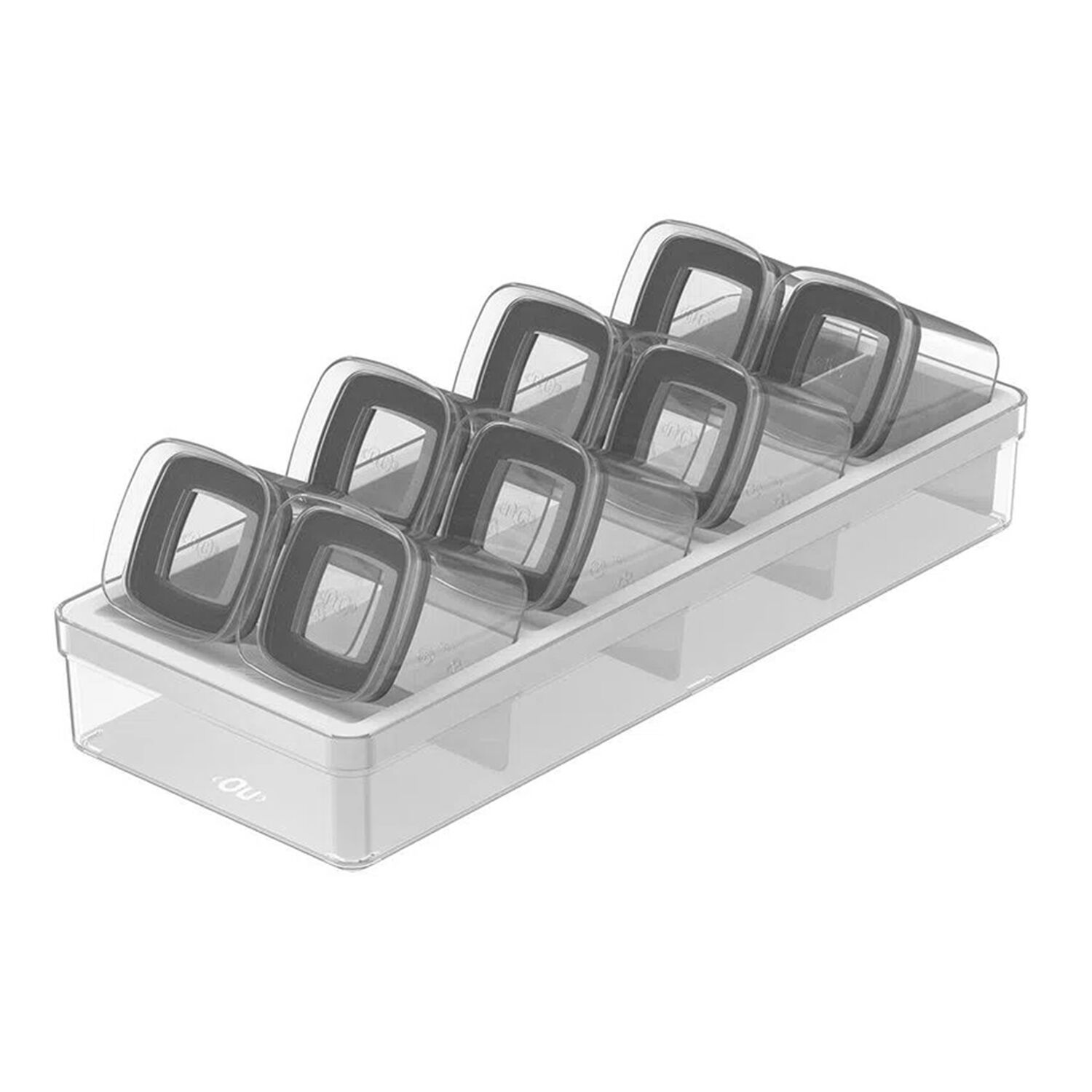 Especieros Herm&eacute;ticos Block Caj&oacute;n 9 Piezas (0,150l) Blanco image number 0.0