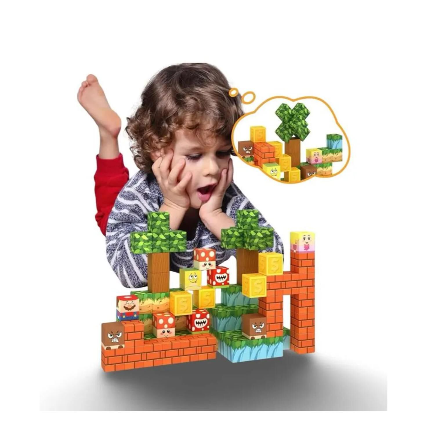 Juguete Bloques Magneticos 117pcs Escenas Infantil image number 1.0