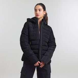 Parka Cintura Modeladora Cuello Alto Con Capucha Mujer Freedom