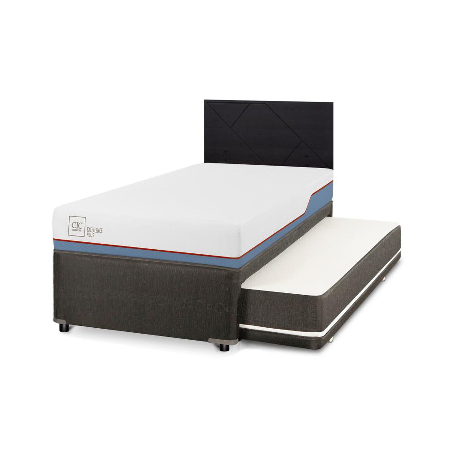 Cama Nido Cic Divan / 1.5 Plazas / Base Funcional + Respaldo image number 1.0