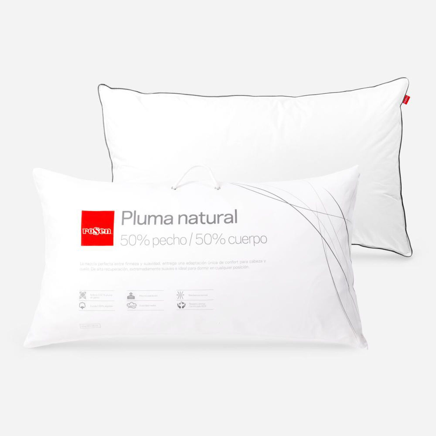 Almohada Rosen Pluma Natural / 300 Hilos image number 0.0
