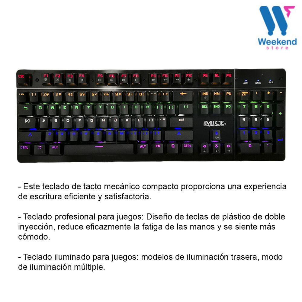 Pack Imice Gamer Teclado MK-X80 + Mouse X6 3200 + Mousepad S image number 2.0