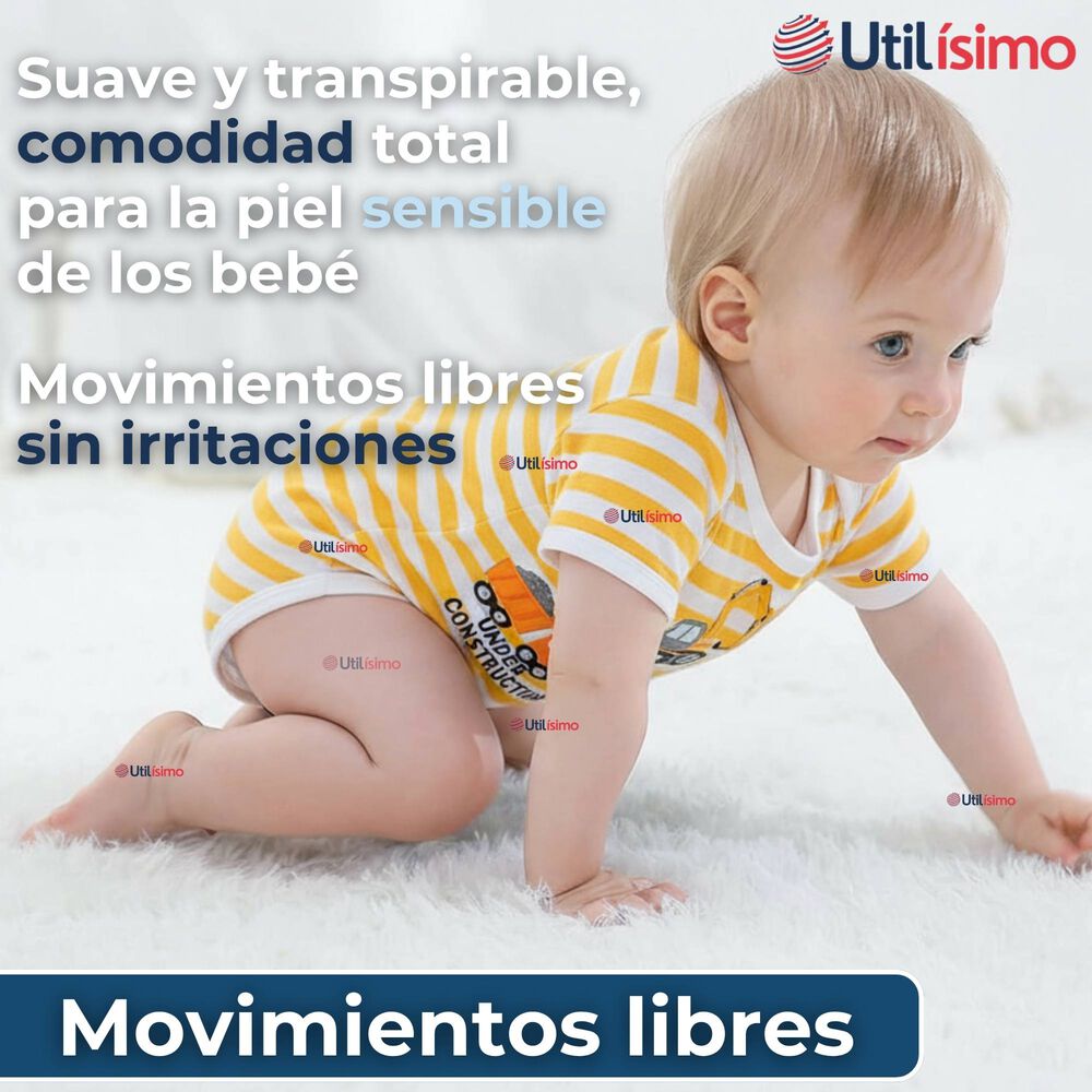 Pack 5 Bodys Niño Manga Corta Tedmimak 100% Algodón Building Adventures image number 5.0