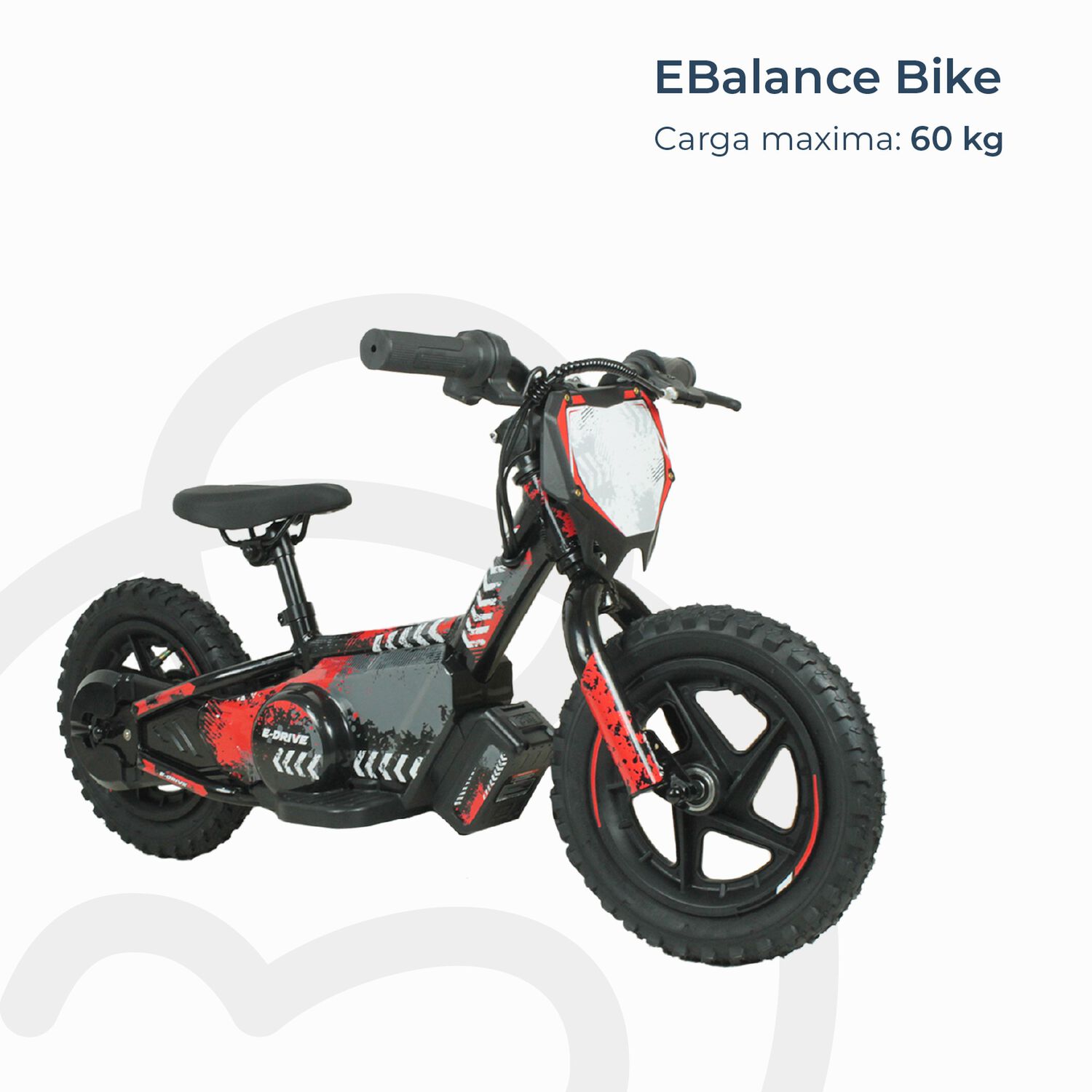 Bicicleta Moto El&eacute;ctrica E-bike Beride Aro 12 Roja image number 7.0