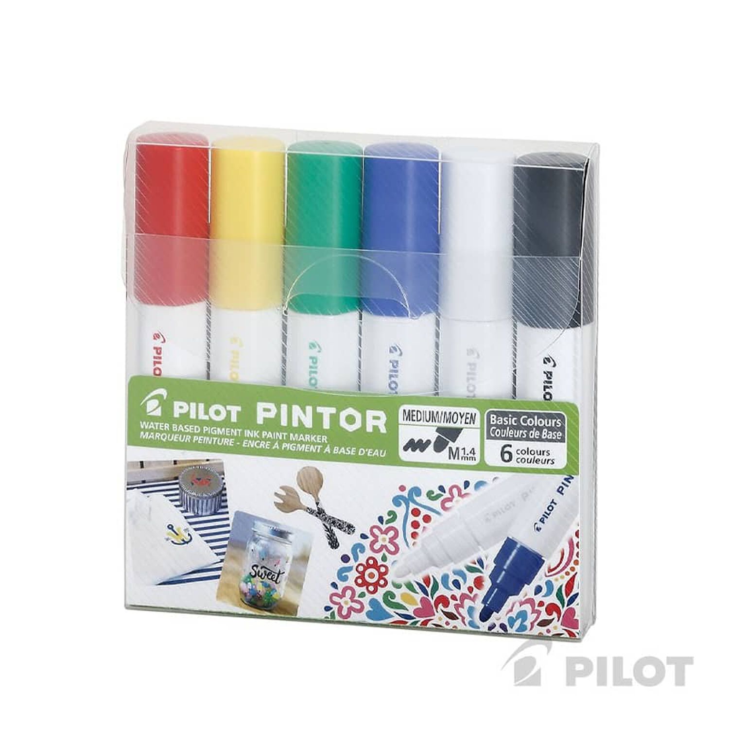 Set 6 Unidades Pintor Medio Colores Surtidos Para Manualidades image number 0.0