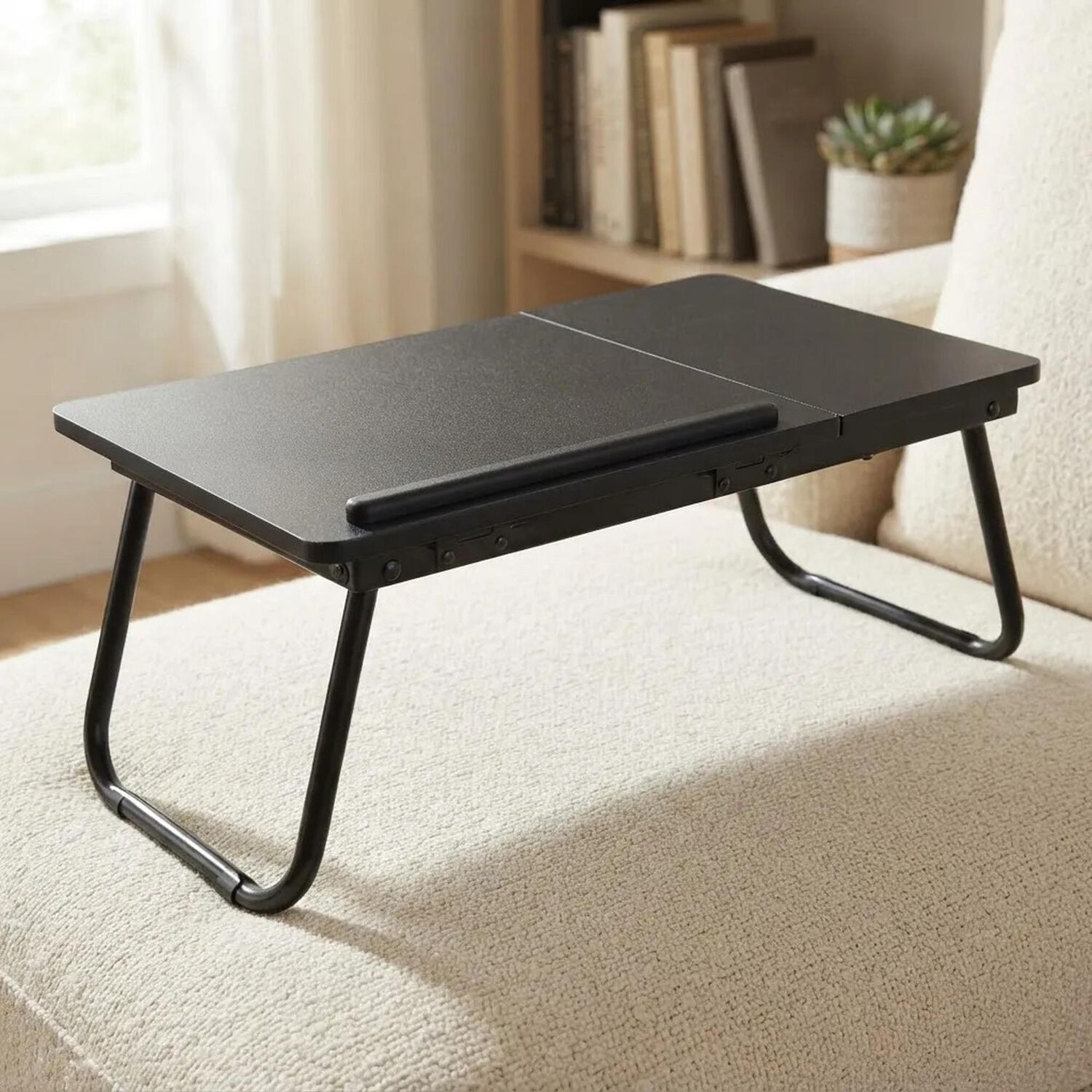 Mesa Plegable Elevable Notebook Para Cama O Sof&aacute; Negro image number 5.0