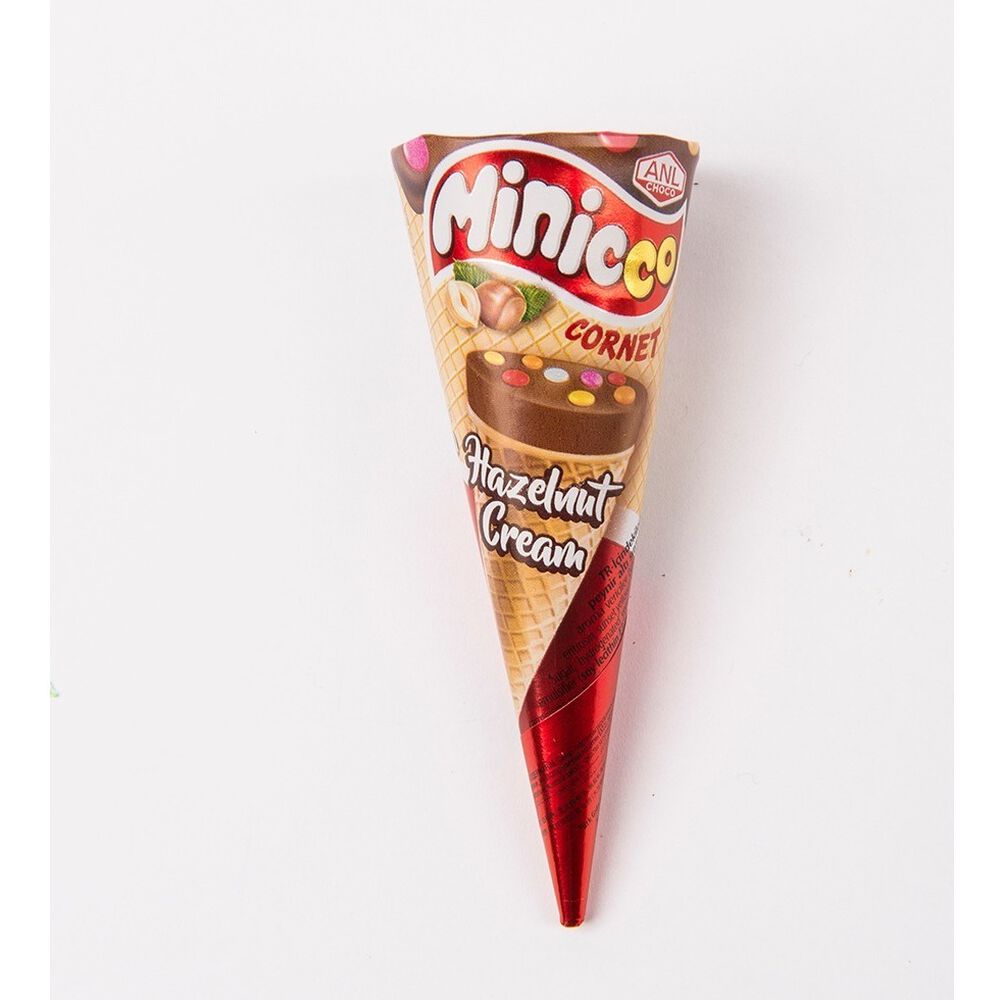 Pack Display 12 Conos Rellenos Crema De Avellana Minicco image number 1.0