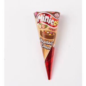 Pack Display 12 Conos Rellenos Crema De Avellana Minicco