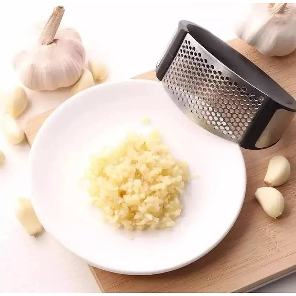 Prensador Moledor De Ajo Peque&ntilde;o Machacador De Acero Cocina image number 2.0