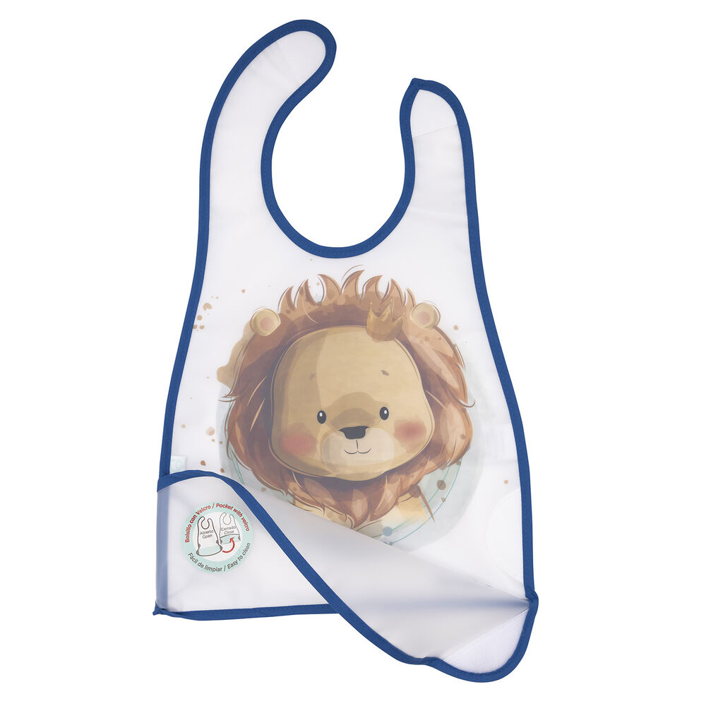 Babero De Alimentacion Verde Bambino Leon Niño image number 1.0