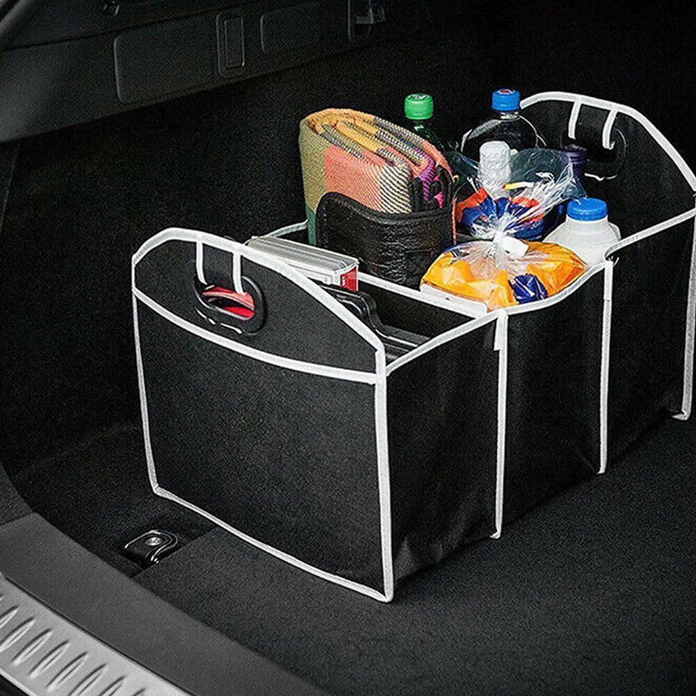 Bolso Organizador De Auto Desplegable Color Negro image number 2.0