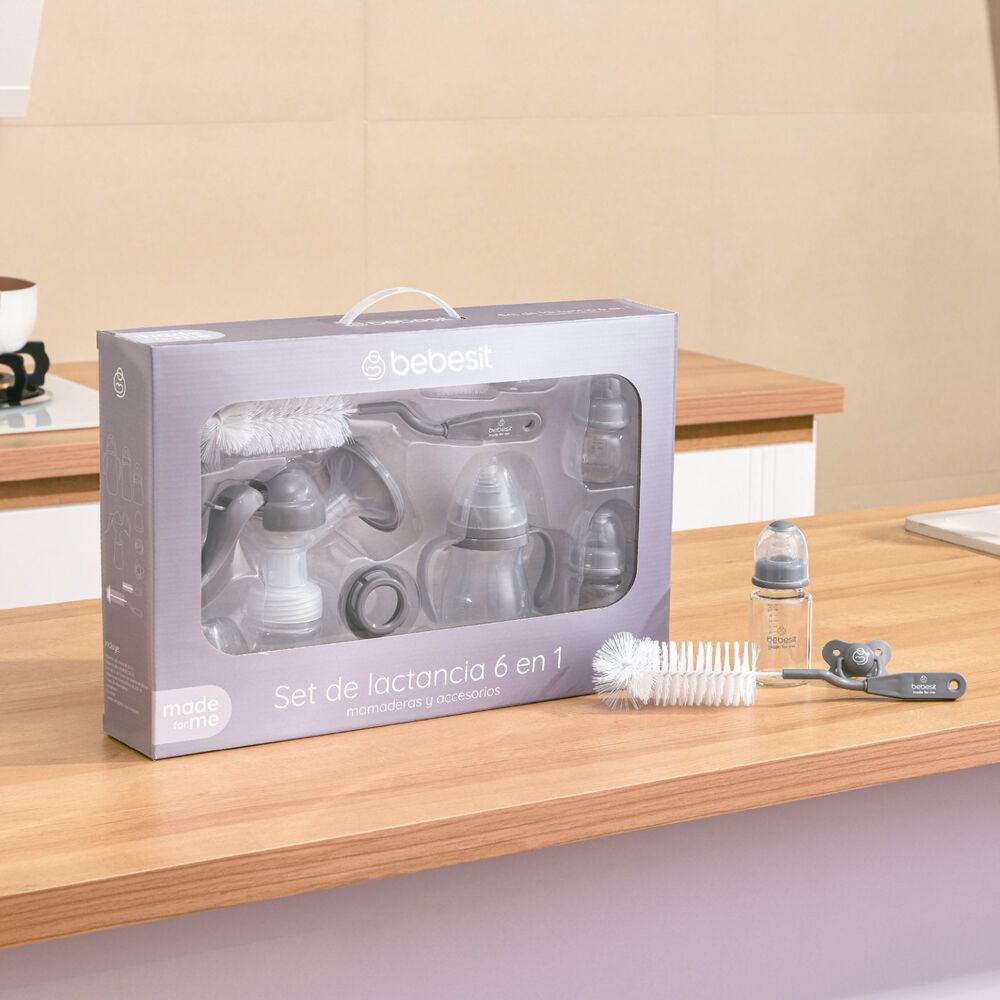 Set De Lactancia 6 En 1 Mamaderas Y Accesorios Bebesit image number 7.0