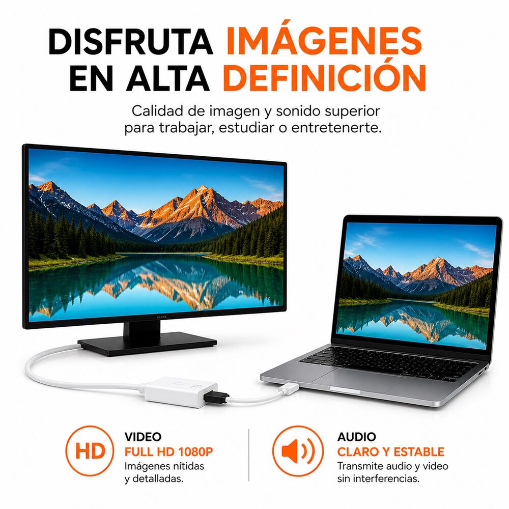 Adaptador Mini Dp A Hdmi Para Macbook Pro Air 1080p image number 2.0