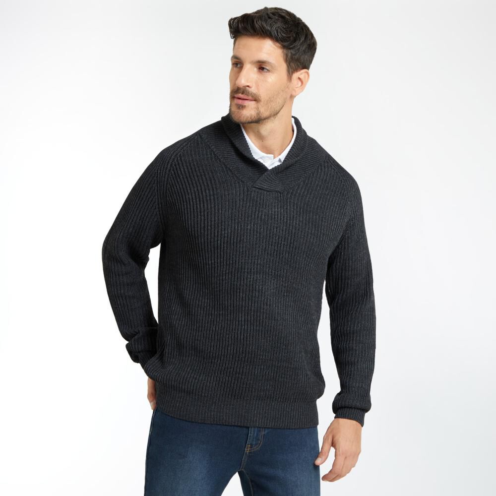 Sweater Regular Cuello V Cruzado Hombre Peroe image number 2.0