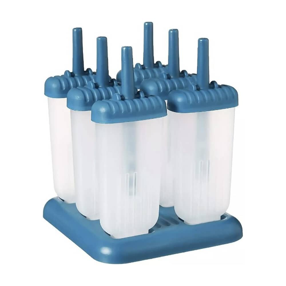 Set De 6 Moldes Para Hacer Paletas Heladas - Celeste image number 0.0