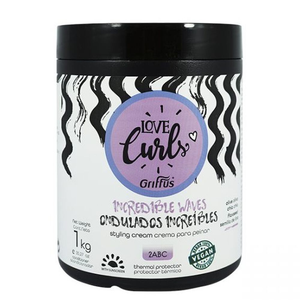 Crema Para Peinar Ondas Increibles 1kg Griffus image number 2.0