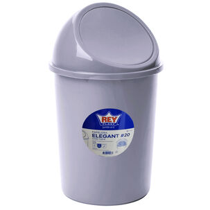 Basurero Con Tapa De Cierre Autom&aacute;tico 12 Litros Reyplast