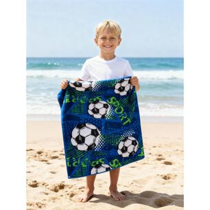 Toalla De Playa Con Bolso Casaideal Kids Sport / 70 X 140 Cm