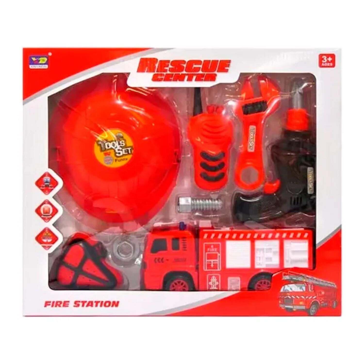 Juguete Set De Bombero 8 Piezas Camion Herramientas Infantil image number 0.0