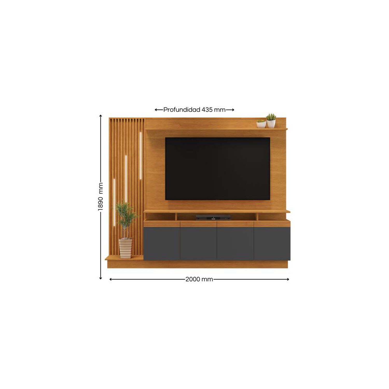 Rack Di Poretti Home Absoluto / 4 Puertas image number 2.0