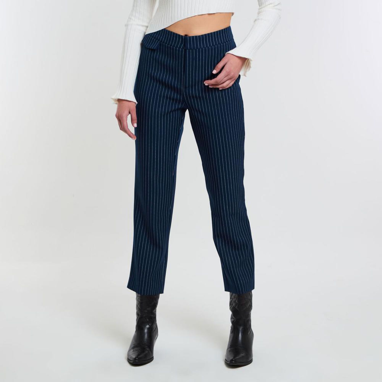 Pantal&oacute;n De Vestir Moda Tiro Medio Recto Mujer Rolly Go image number 0.0