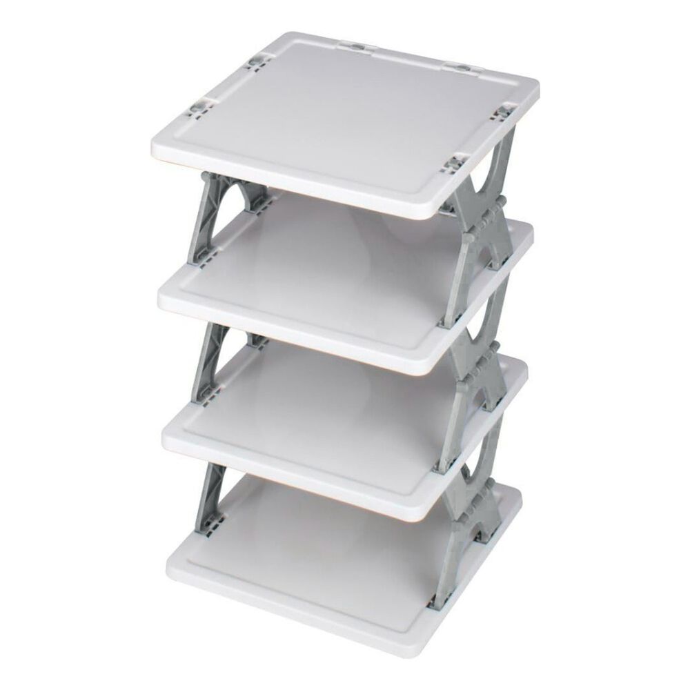Zapatero Plegable 4 Niveles Gris Organizador De Calzado image number 0.0