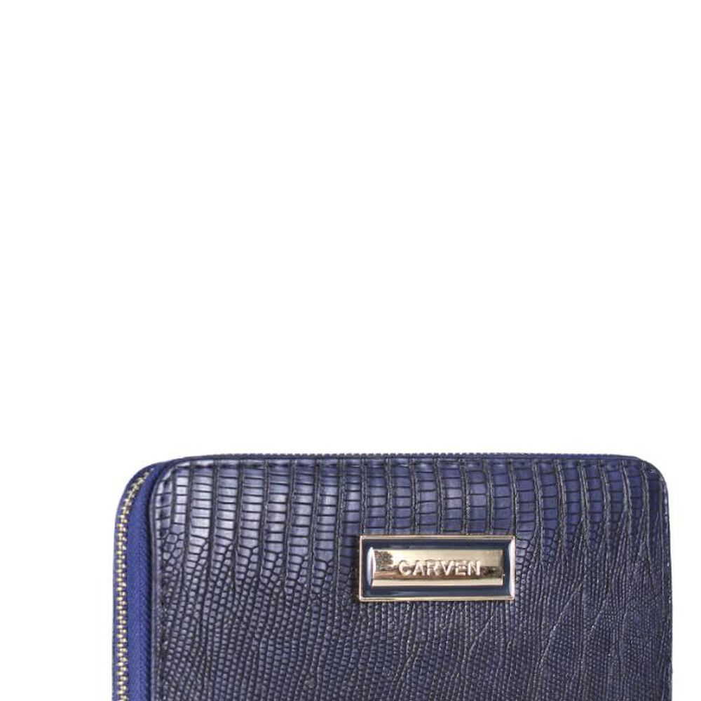 Billetera De Mujer Fresia Azul Carven image number 1.0