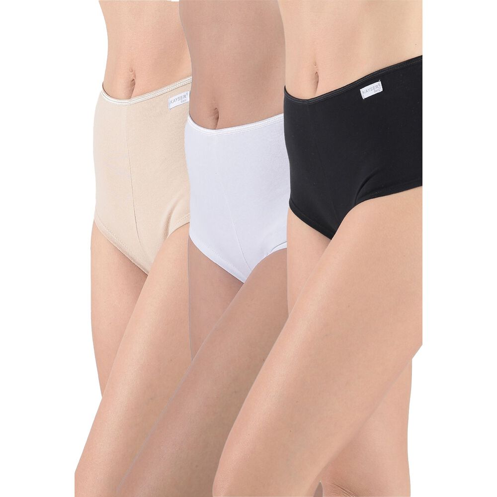 Pack 3x Pantaleta Algod&oacute;n P314.185-neg Kayser image number 0.0