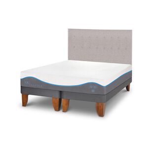 Cama Europea Cic Alaska / King / Base Dividida + Respaldo