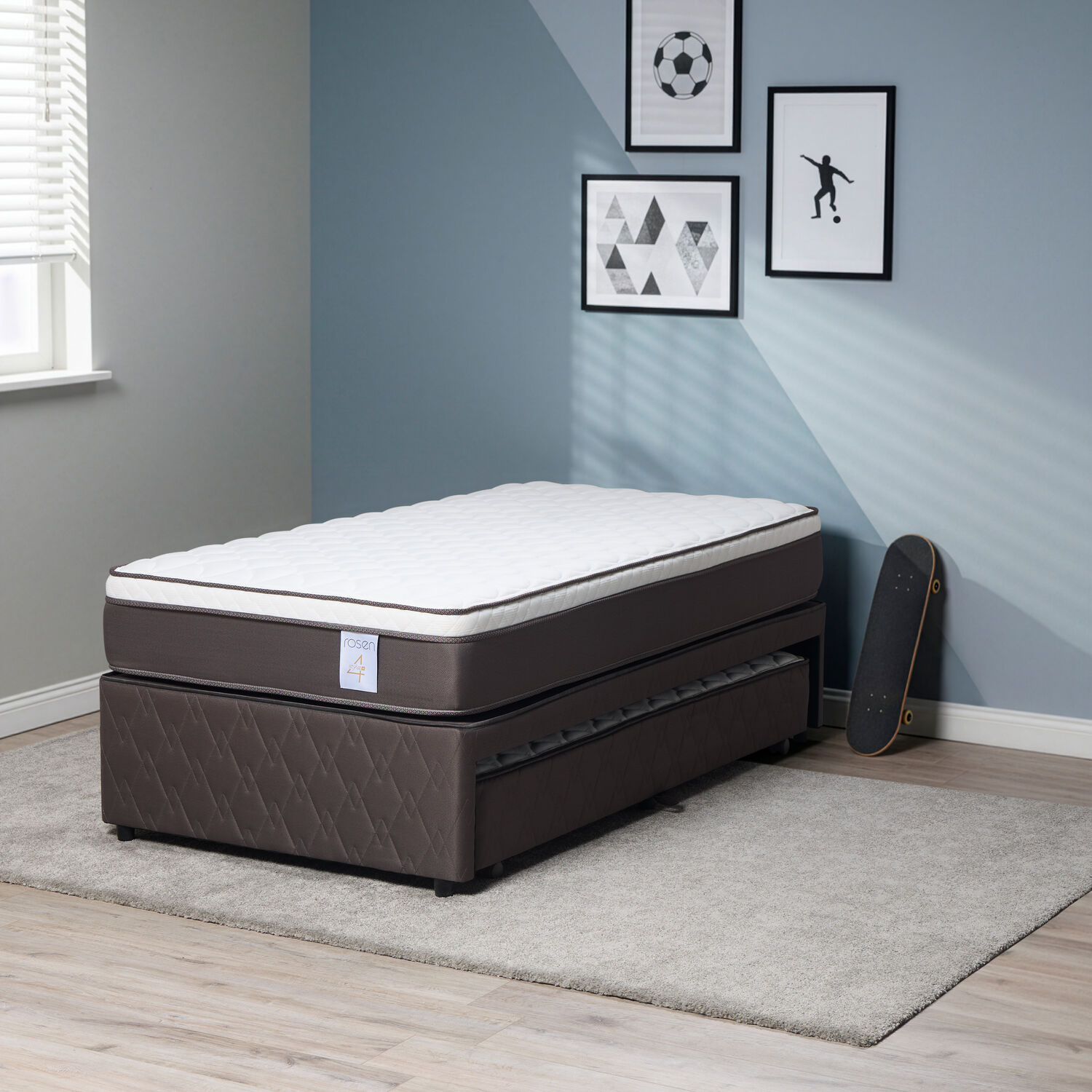 Cama Nido Rosen New Style 4 / 1.5 Plazas / Base Normal image number 3.0