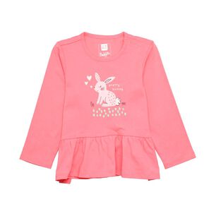 Polera Manga Larga Bebe Niña Baby