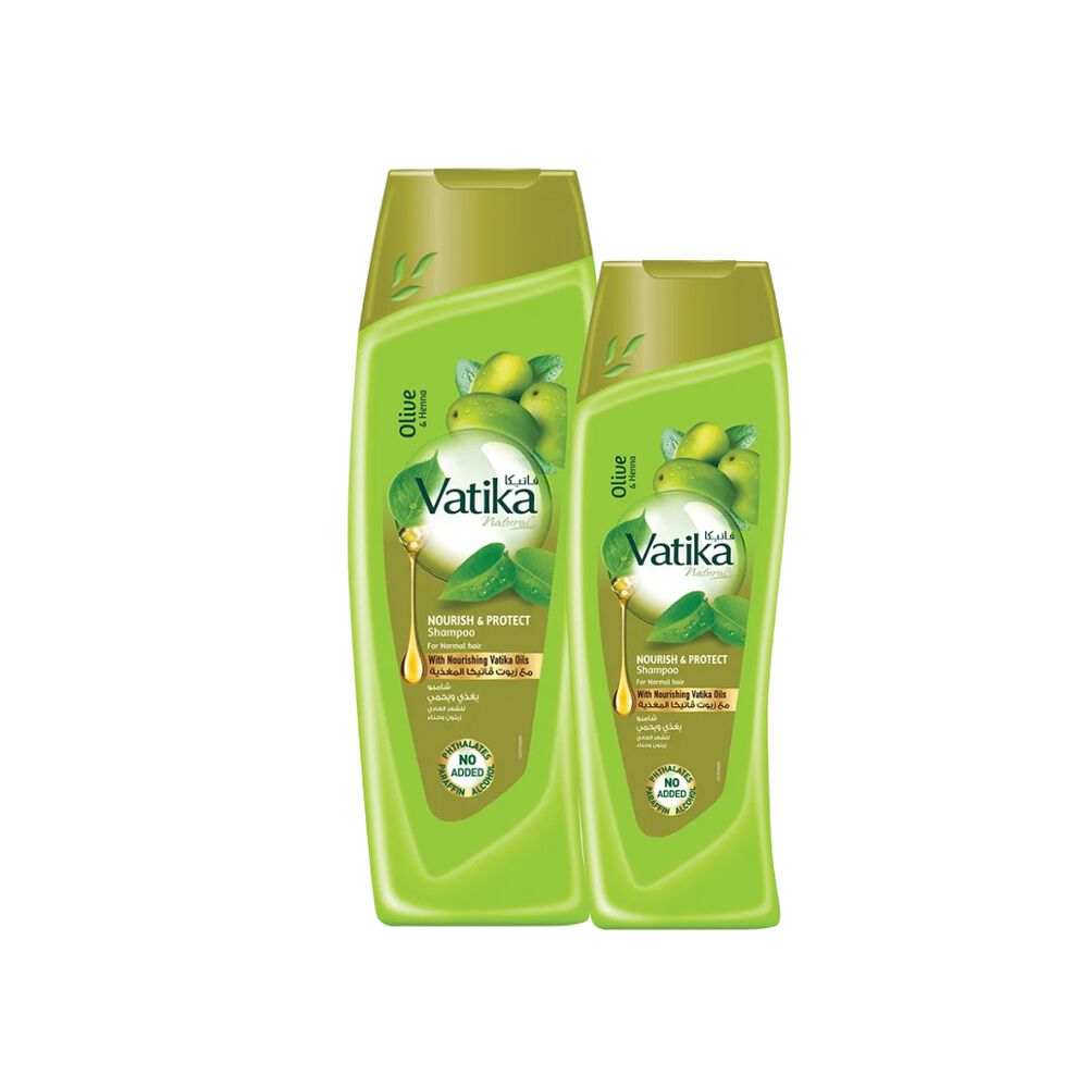 Pack Shampoo Vatika Oliva Y Henna 400 Ml + 200 Ml image number 0.0