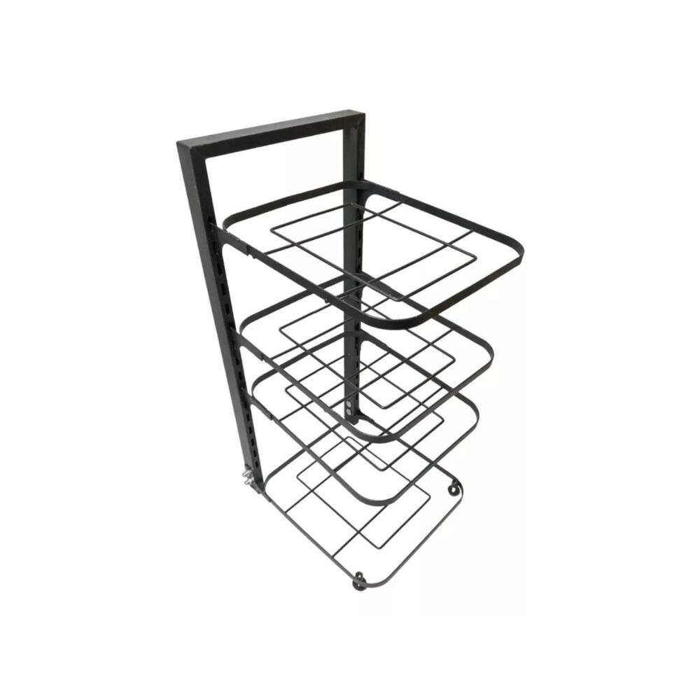 Estante Organizador Modular Ollas Sartenes Cocina Multiuso Negro image number 1.0