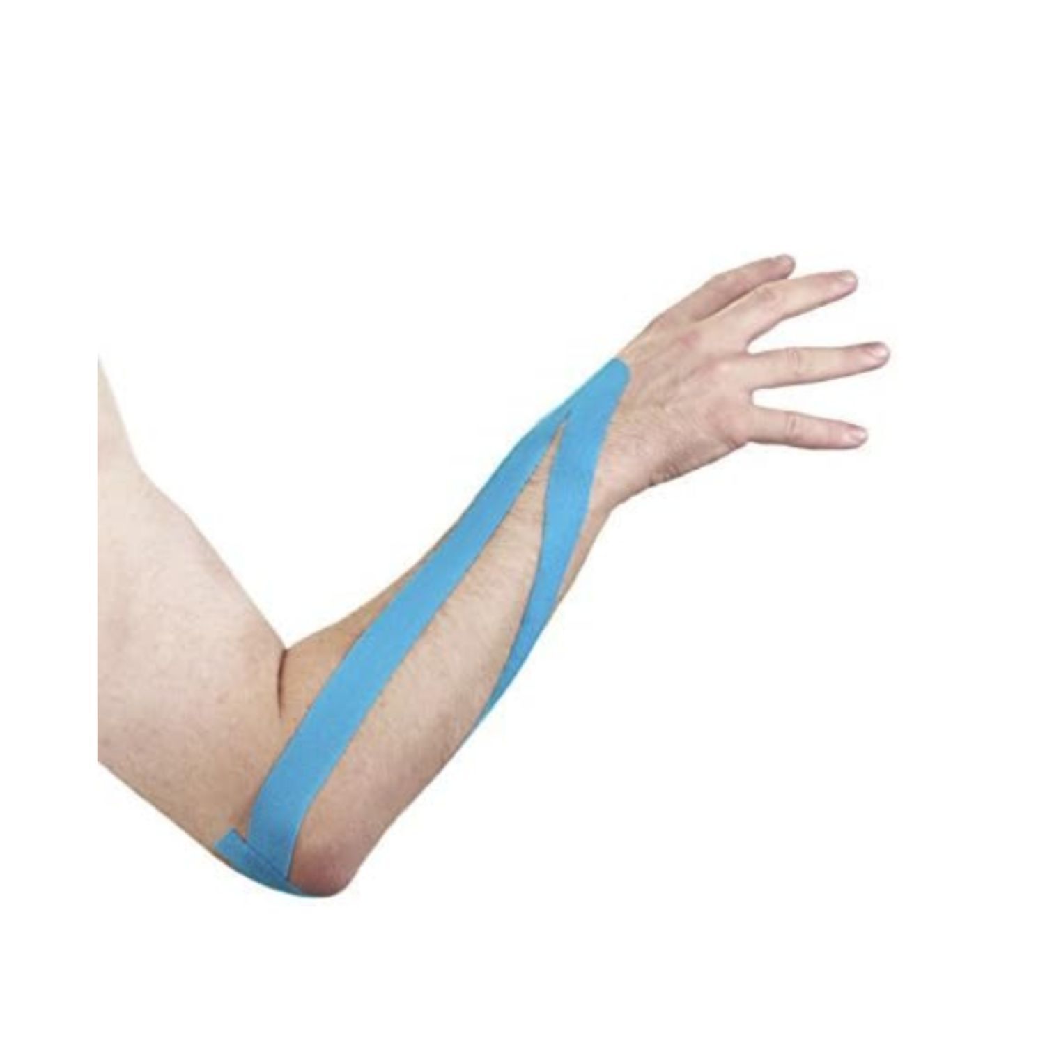 Cinta Kinesiol&oacute;gica Tape Neuromuscular Atl&eacute;tica 500cm Azul image number 2.0