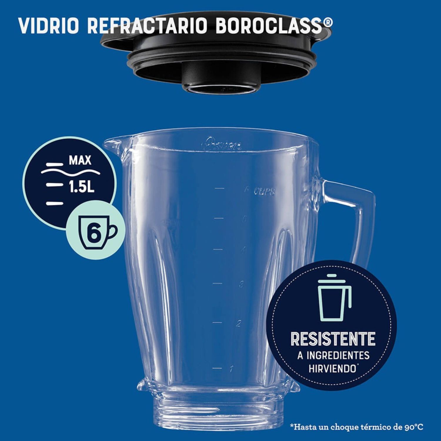 Licuadora Oster Roja Con Programas Autom&aacute;ticos, Tecnolog&iacute;a Reversible Y Vaso Blend-n-go Blstpyg1310rbg image number 3.0