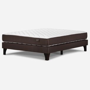 Cama Europea Rosen Ergo T / 2 Plazas / Base Normal + Set de Maderas Milan