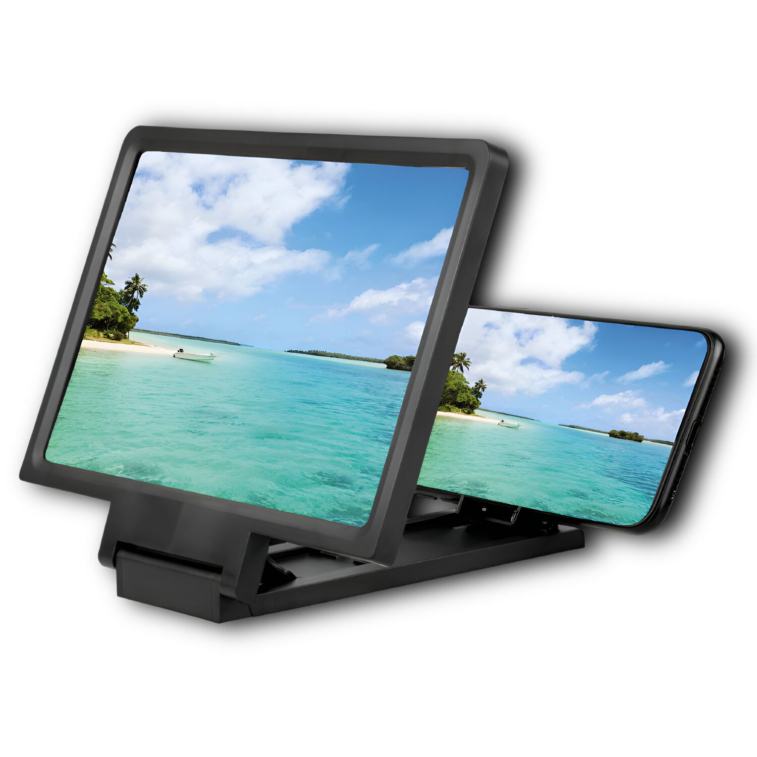 Amplificador De Pantalla Para Smartphone Hd 180x120mm Lup03