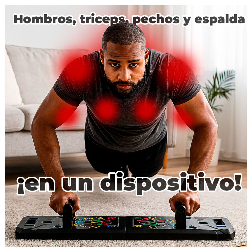 Tabla Multifuncional Flexiones 9 En 1 Entrena Pecho Y Brazos image number 1.0