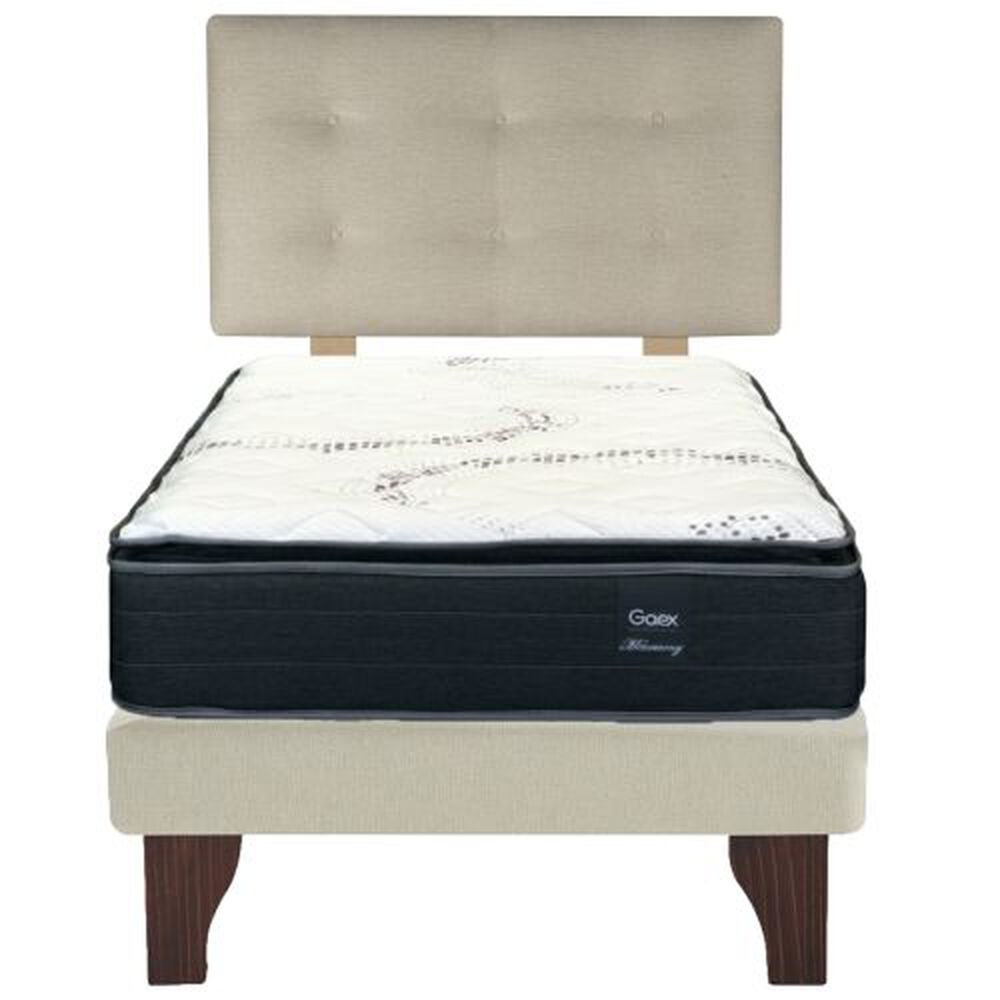 Cama Europea 1.5 Plaza 190 Plus Respaldo Berna image number 1.0