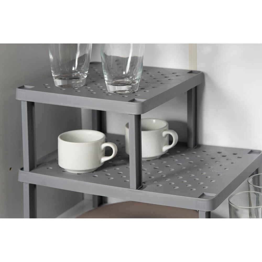 Organizador De Estante Cuadrado Level Gris image number 1.0