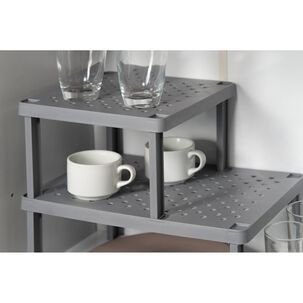 Organizador De Estante Cuadrado Level Gris