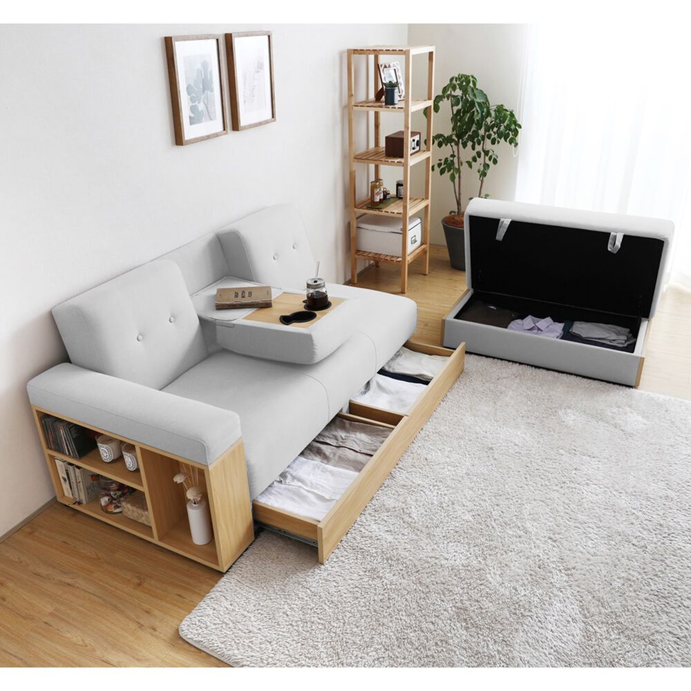 Sof&aacute; Cama Modular Alaska Beige 3 Cuerpos image number 2.0