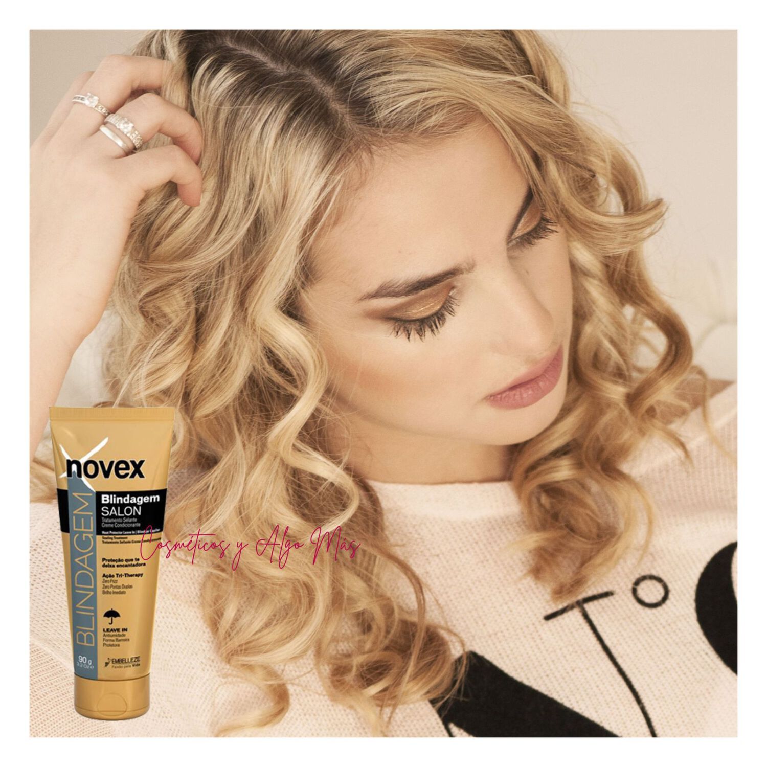 Protector T&eacute;rmico Leave In Efecto Acondicionante Blindagem 90gr Novex image number 0.0