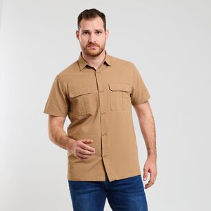 Camisa Lisa Regular Manga Larga Hombre Peroe
