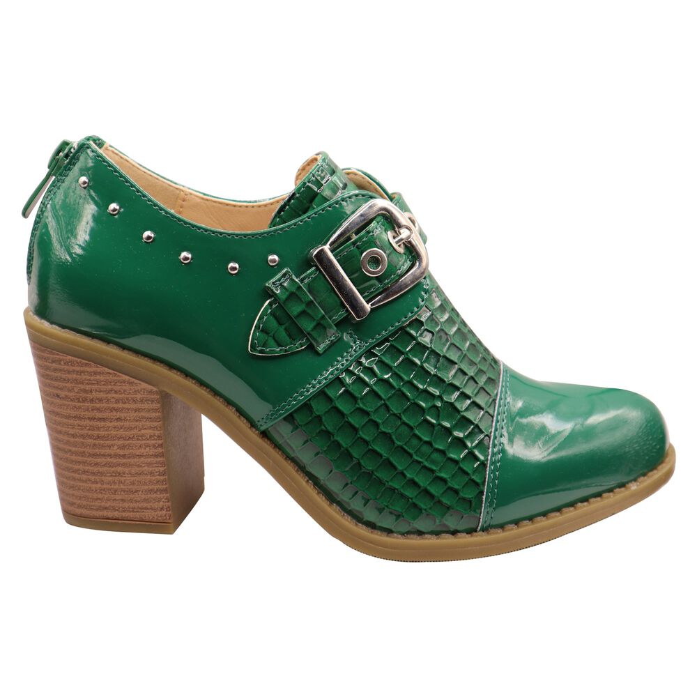Botin Correa Hebilla Verde image number 4.0
